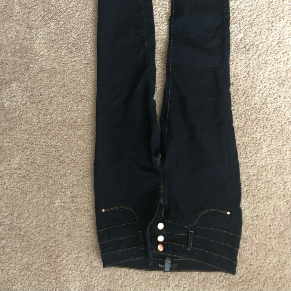 Skinny jeans, high waisted